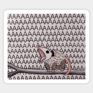 AAAAAAAAAAAAAAAAAAAAA Possum opossum Sticker